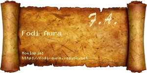 Fodi Aura névjegykártya